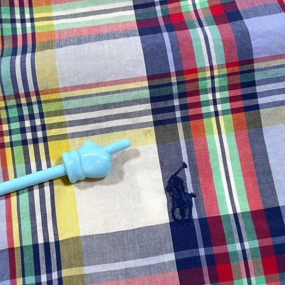 Vintage Ralph Lauren‎ Classic Fit Plaid Button Down Dress Shirt Mens Large - Picture 5 of 8